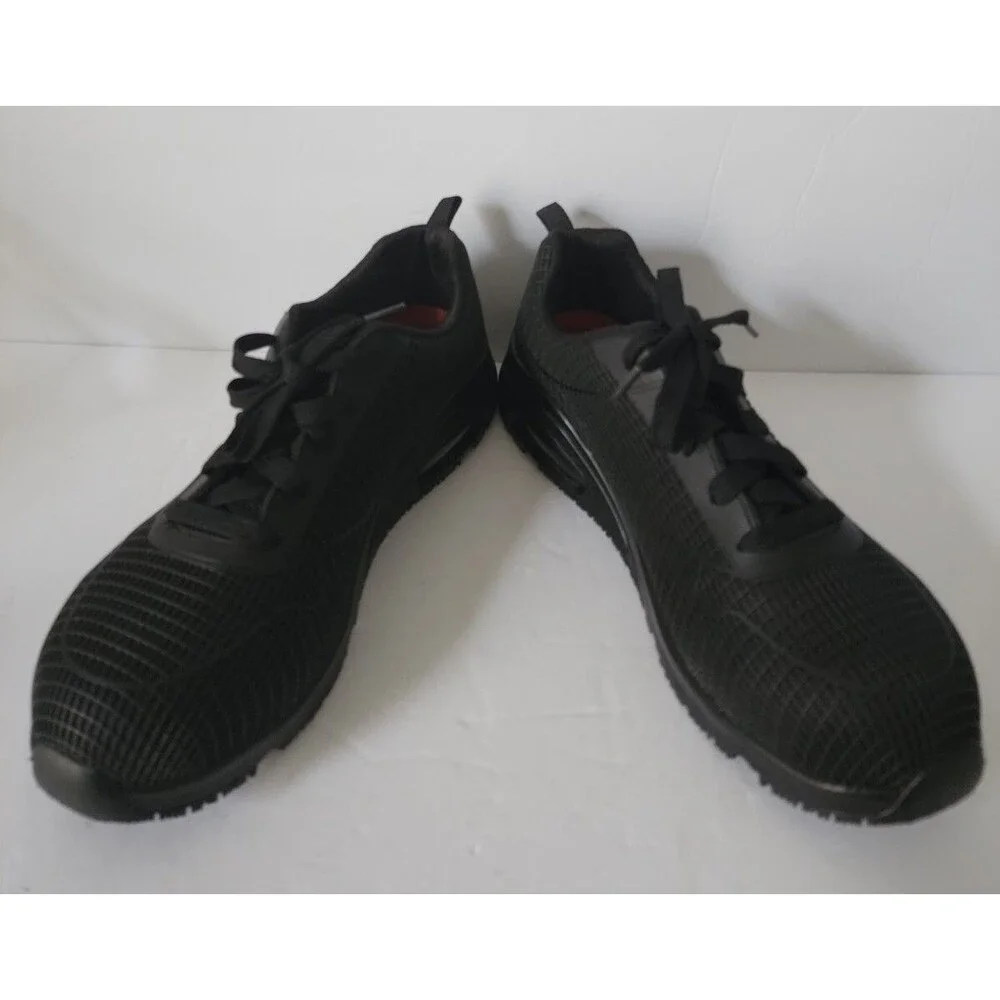 Skechers Women's Composite Toe EH Slip Resistant Lace-Up Shoe 108072/BBK Size 10